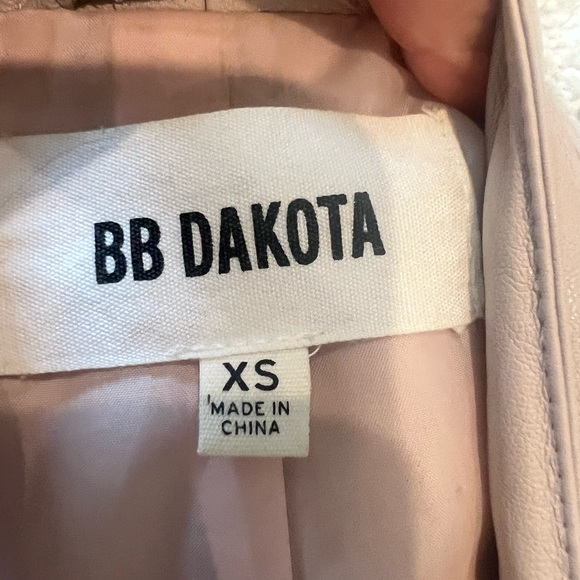 BB Dakota LEATHER buttery soft Light Pink jacket - Picture 2 of 3